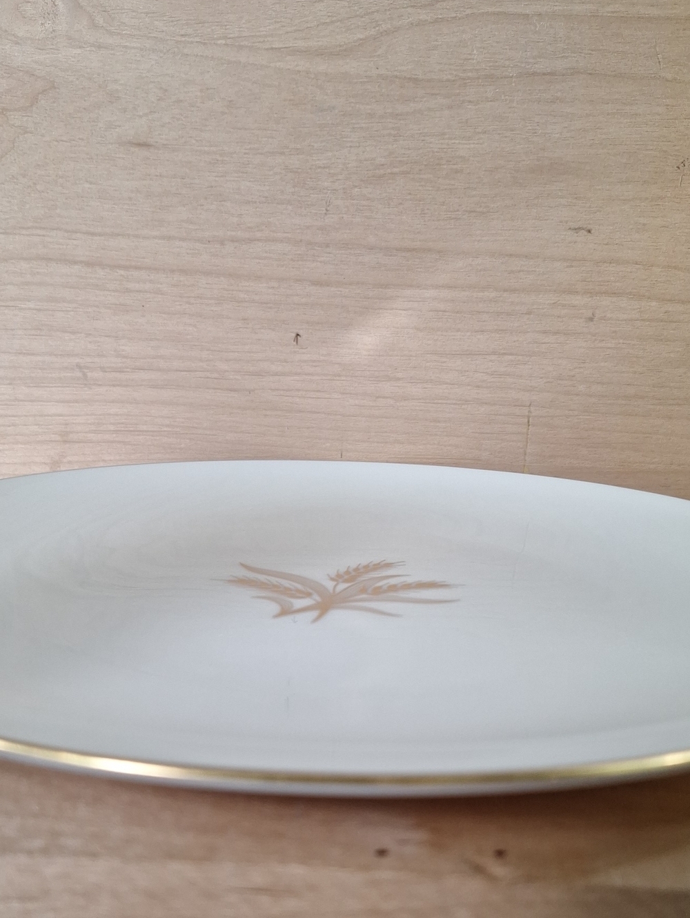 Vintage Lenox China Dinnerplate Wheat pattern Gold Color Rim (R-442)Discontinued - Picture 4 of 7